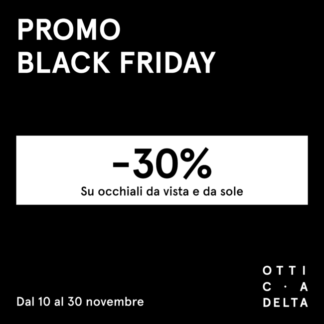 Promo Black Friday Ottica Delta